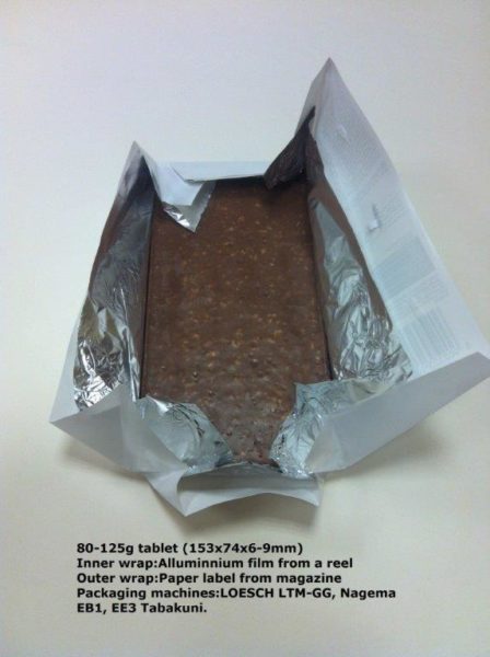 Automat pakujący do tabliczek czekolady TABAKUNI EE3