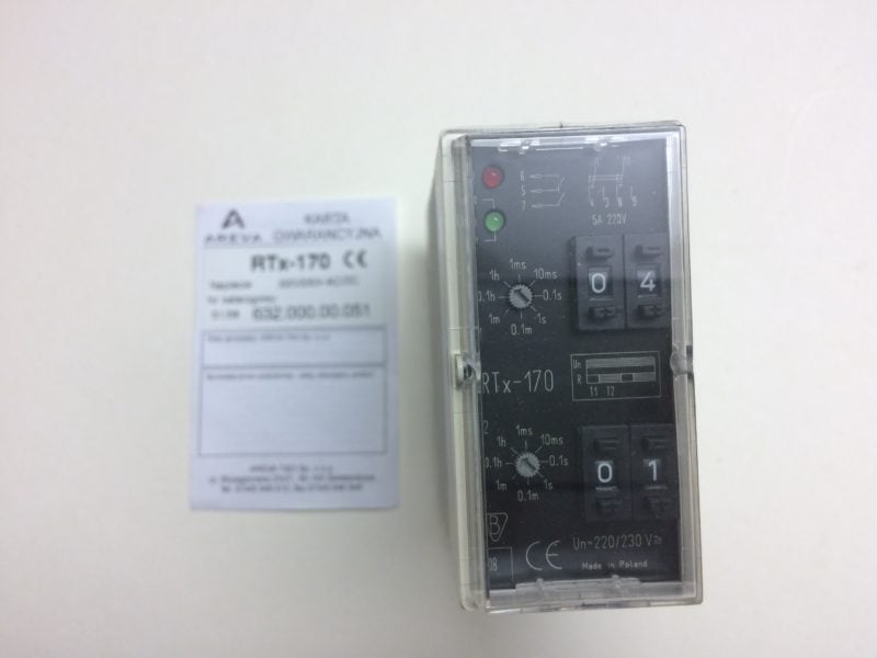 Przekaźnik Czasowy AREVA RTx-170 (0,1s-1h)