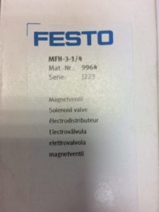 Elektrozawór FESTO MFH-3-1/4 (9964)