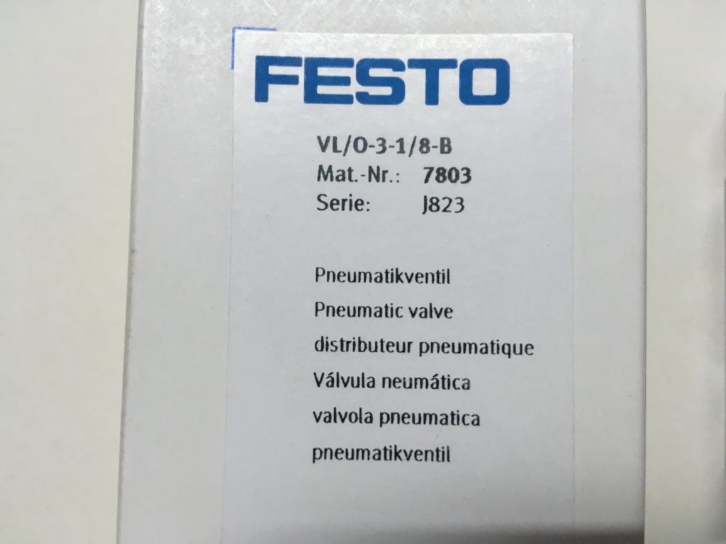 Zawór pneumatyczny FESTO VL/O-3-1/8 (7803)