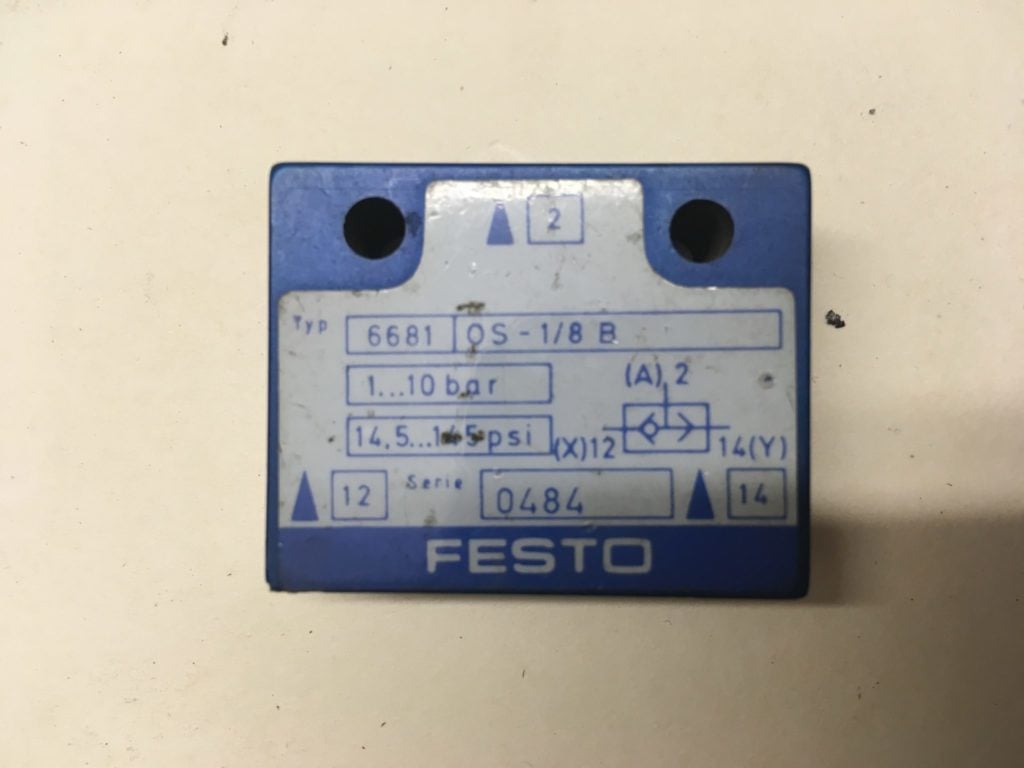 Zawór pneumatyczny FESTO OS-1/8-B (6681)