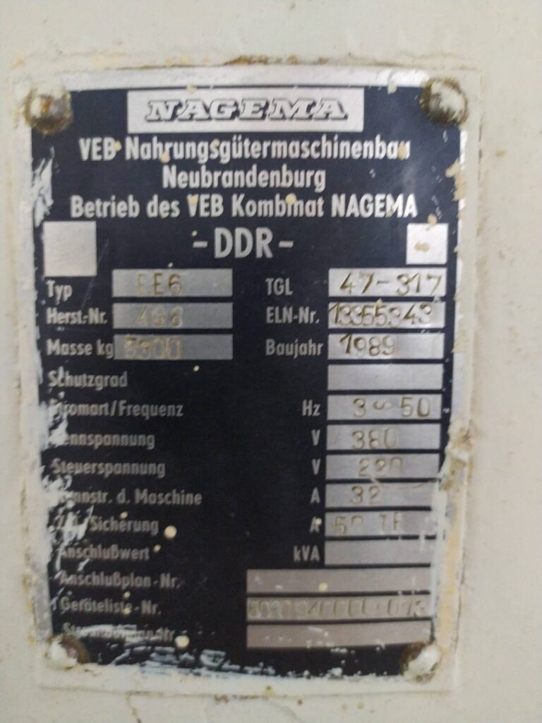 Melanżer Granitowy NAGEMA EE-6 – Pojemność 500kg (używany)2